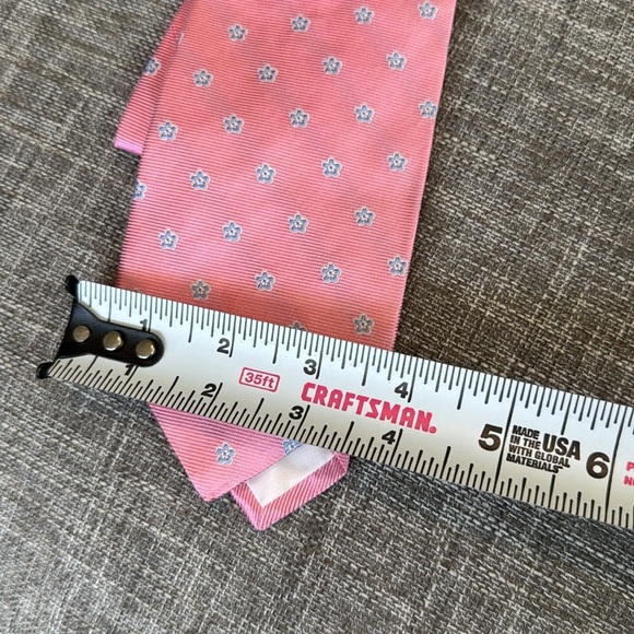 Brooks Brothers Pink and Blue Silk Tie with Polka Dots - Picture 4 of 7